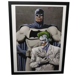Batman & Joker Framed 12x16 Comic‎ Cover Art by Brian Bolland | DC Comics